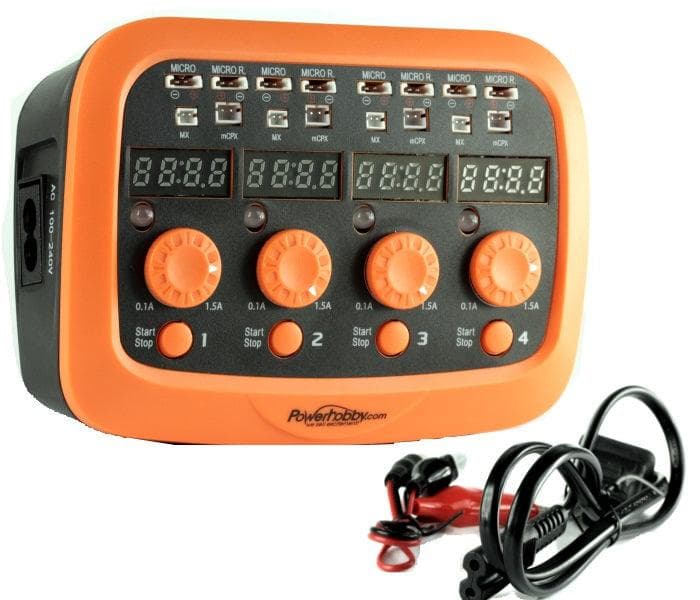 Powerhobby Quattro Micro 1S Lipo Battery AC/DC Fast Charger 1-Cell for fpv drones 2