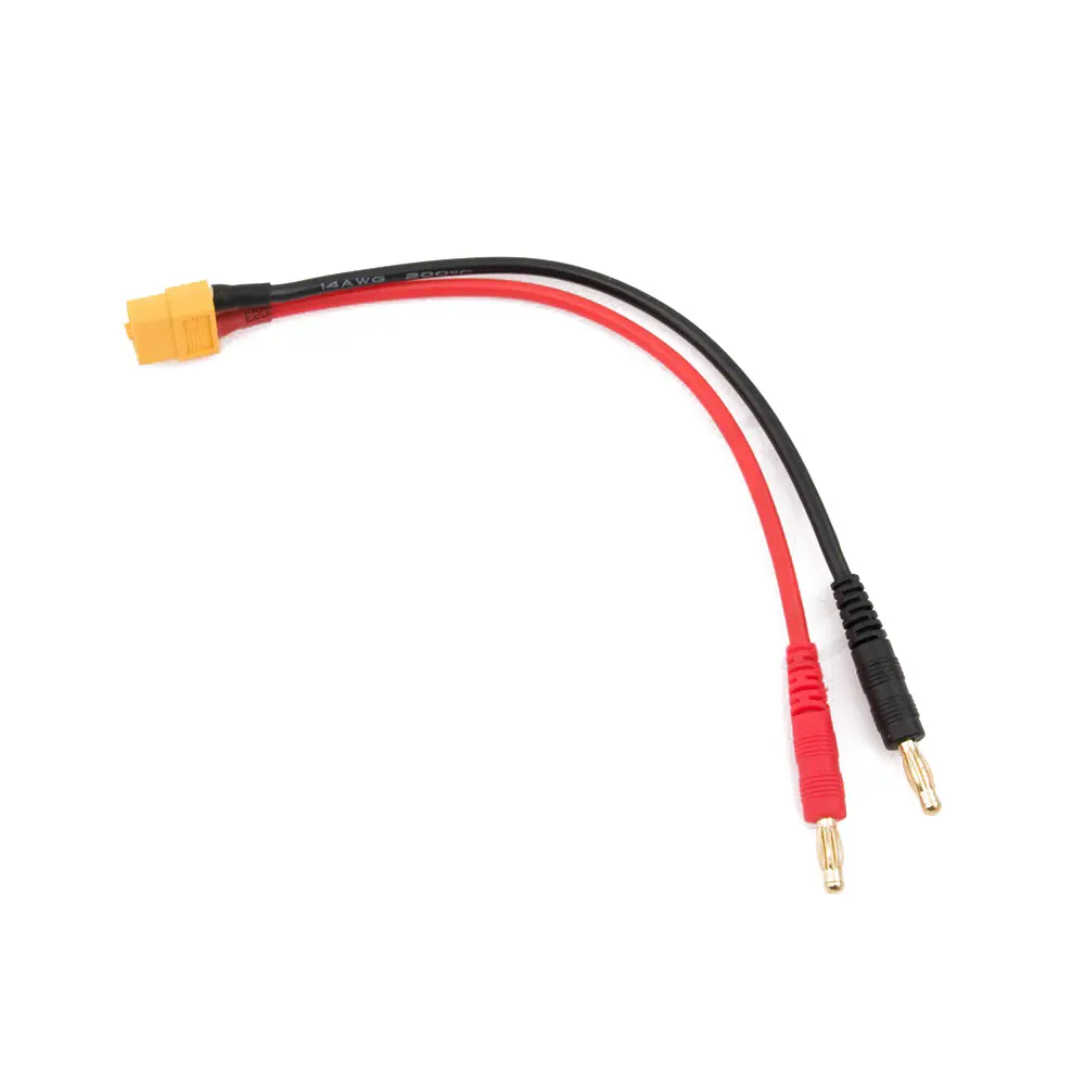 XT60 Female to Banana Plug DC Charger Cable - 20cm for fpv drones