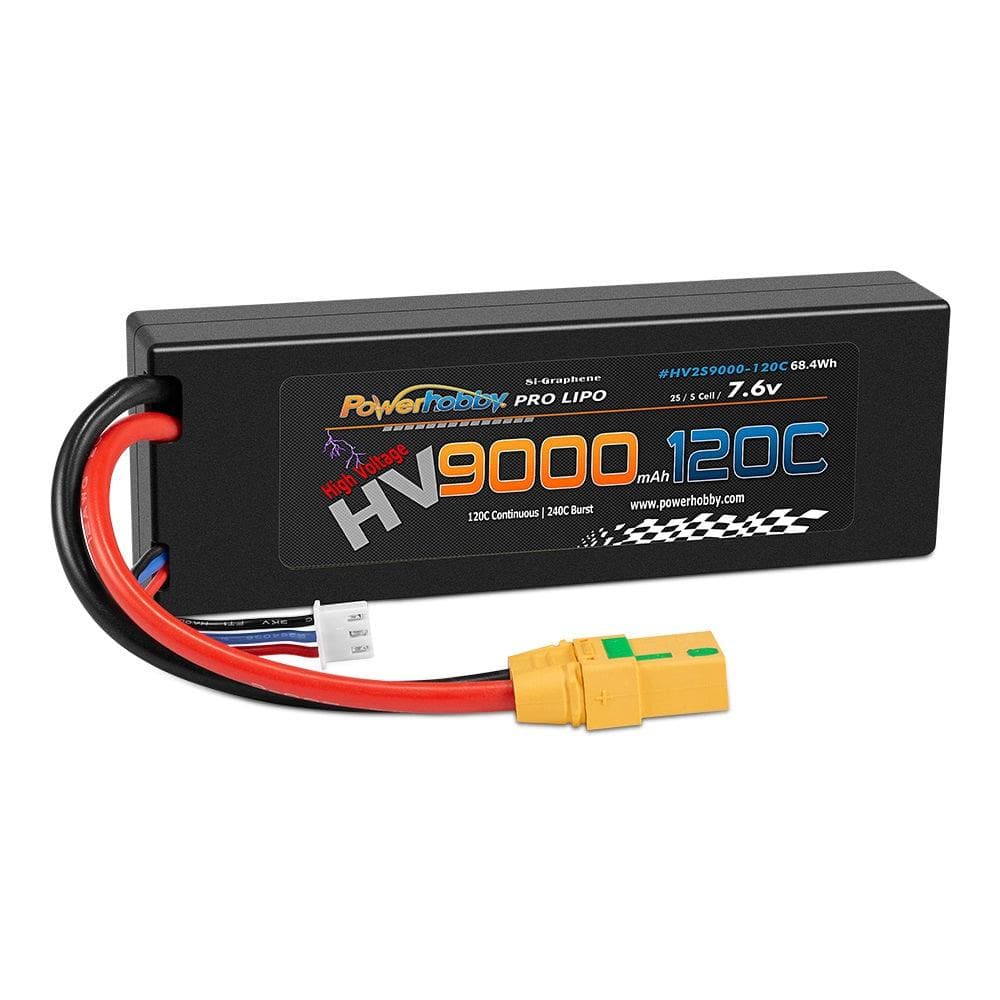 Powerhobby 2S 7.6V HV + Graphene 9000MAh 120c Lipo Battery w XT90 (2) for fpv drones 3