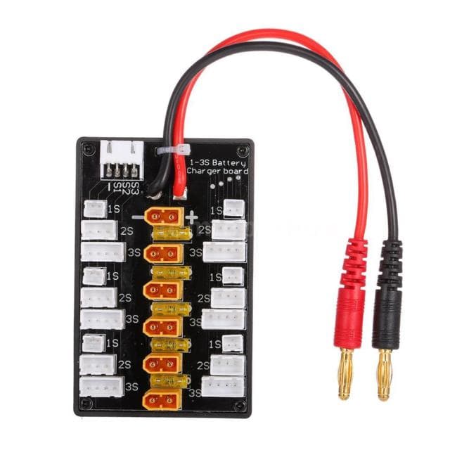 XT30 Plug Li-Po Battery Parallel Charging Board with Cable Adapters for fpv drones 1