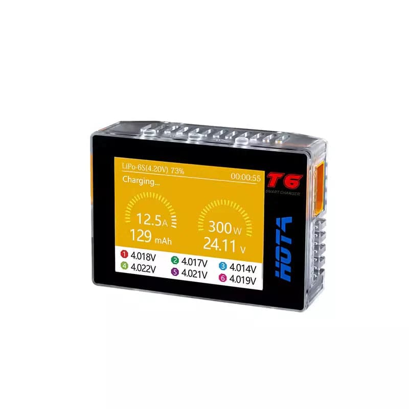 HOTA T6 DC 300W PD 90W 15A 1-6S LiPo Battery Charger for fpv drones 3