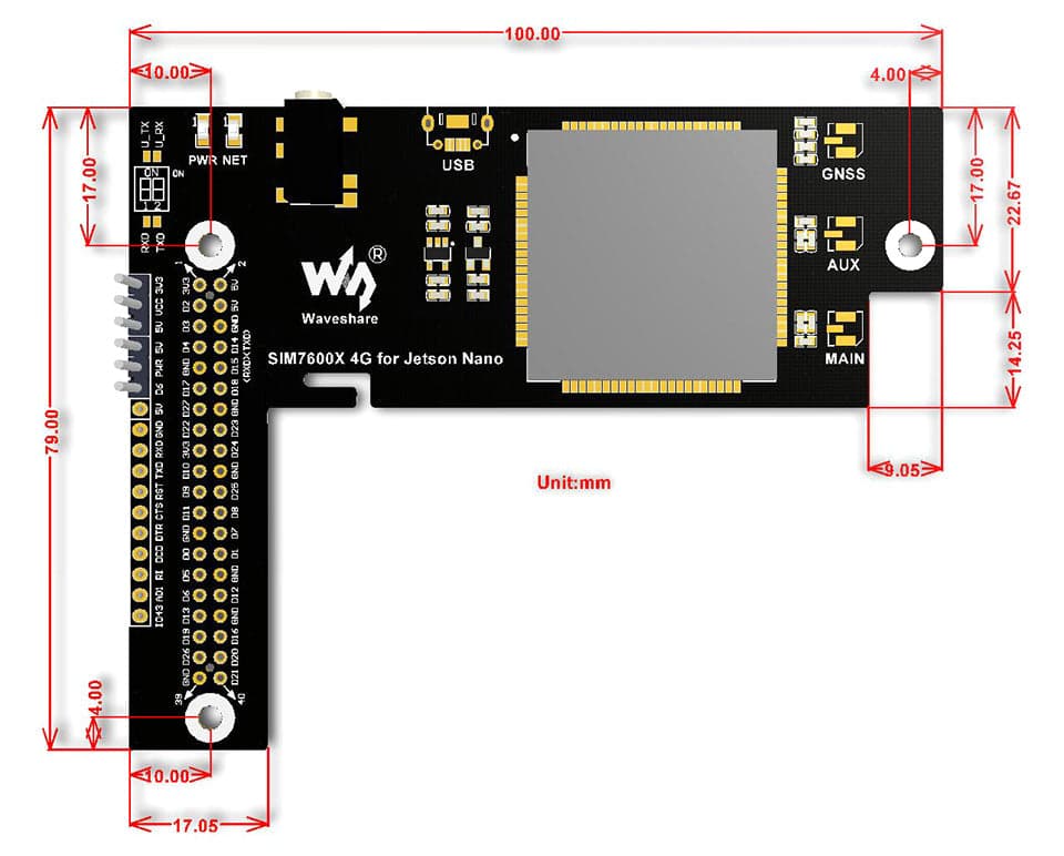 SIM7600G-H 4G / GNSS Module for Jetson Nano, LTE CAT4 for fpv drones 14