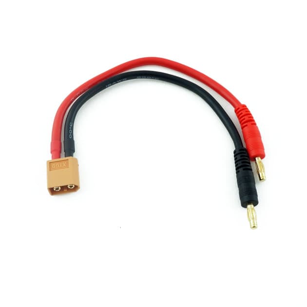 XT60 connector with cable with banana plugs for charger for fpv drones 2