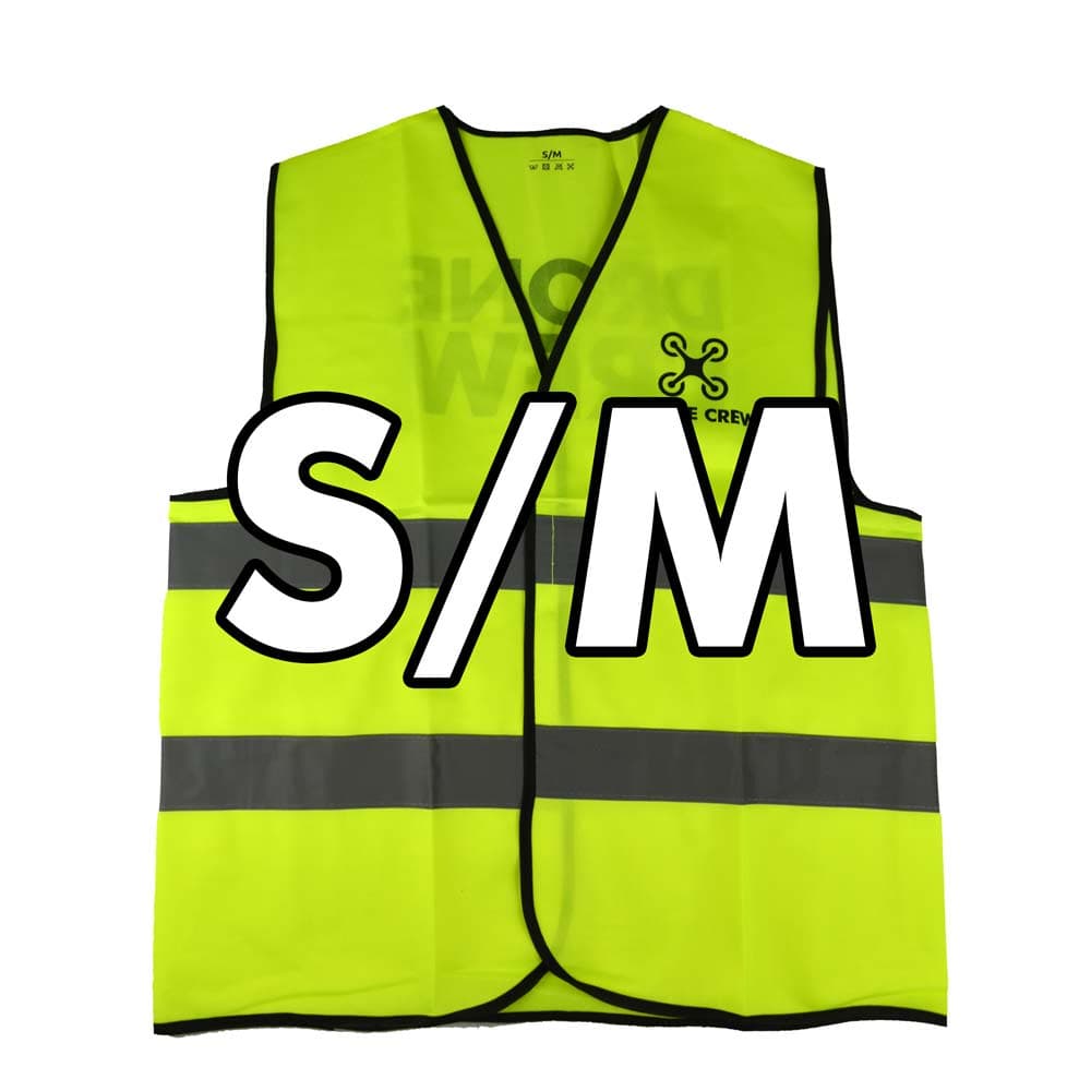 Veiligheidshesje - Drone Crew - GEEL - Maat S/M for fpv drones