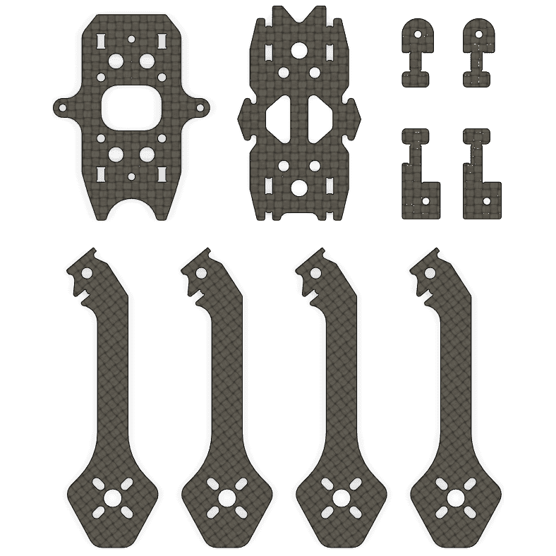 Five33 TinyTrainer V2 Carbon and Hardware for fpv drones 1