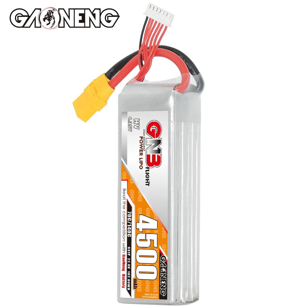 GAONENG GNB LiHV 6S 22.8V 4500mAh 70C LiPo Battery XT90 [DG] for fpv drones 2