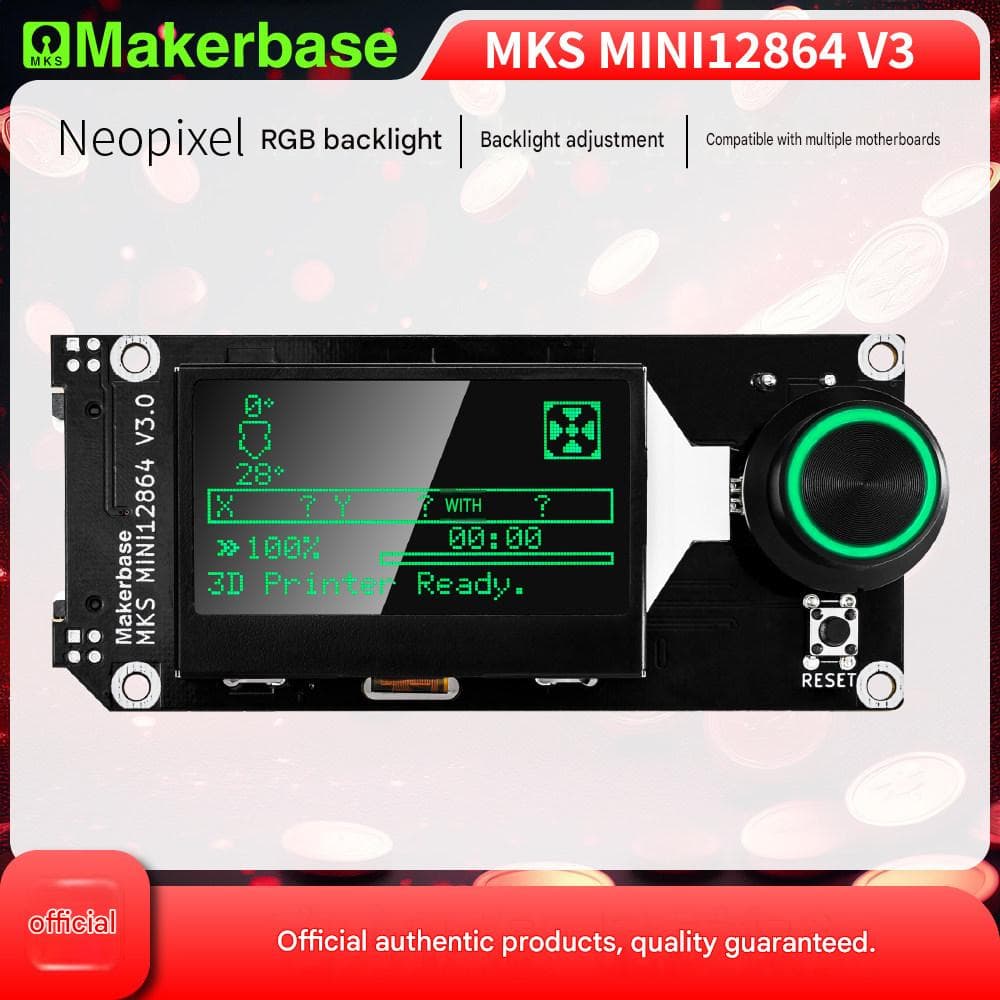 Makerbase MKS MINI12864 V3 SD Card Side Insert Smart Display for fpv drones
