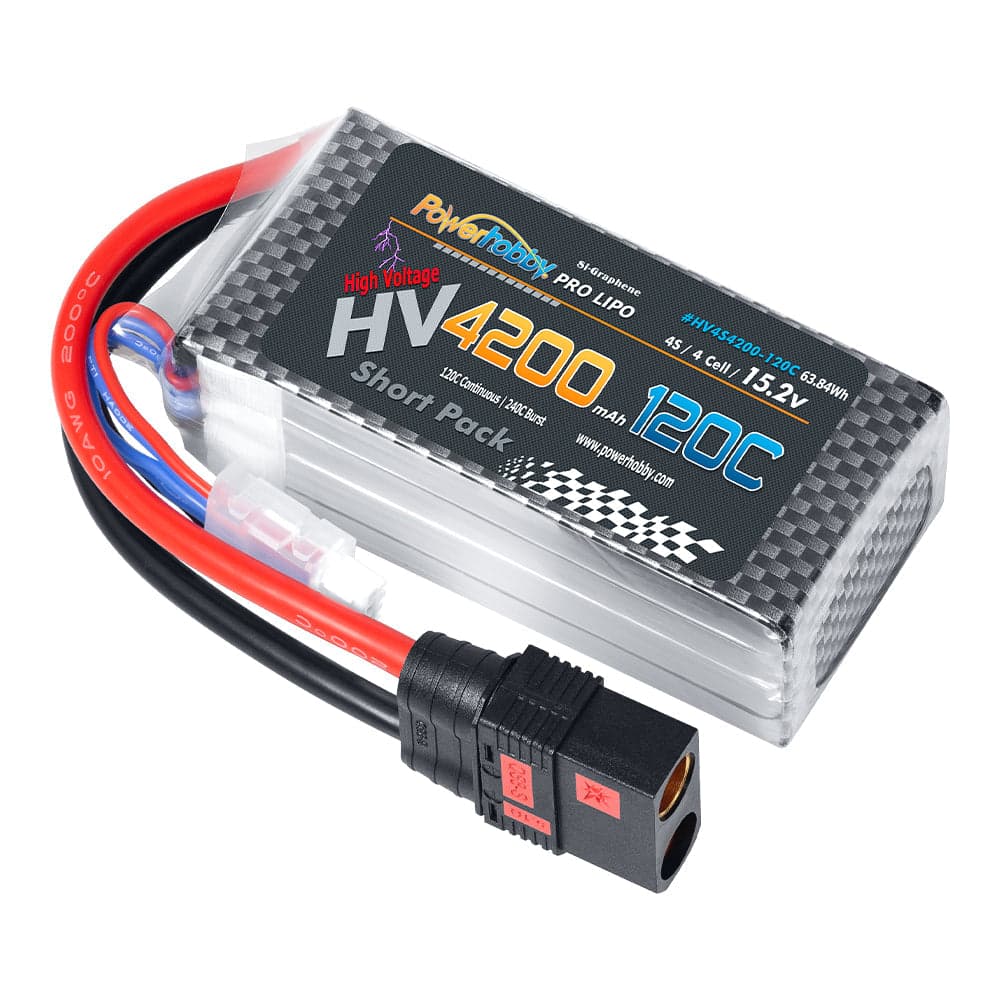 Powerhobby 4S 15.2V 4200mah 120C GRAPHENE + HV Lipo Battery w QS8 Plug for fpv drones