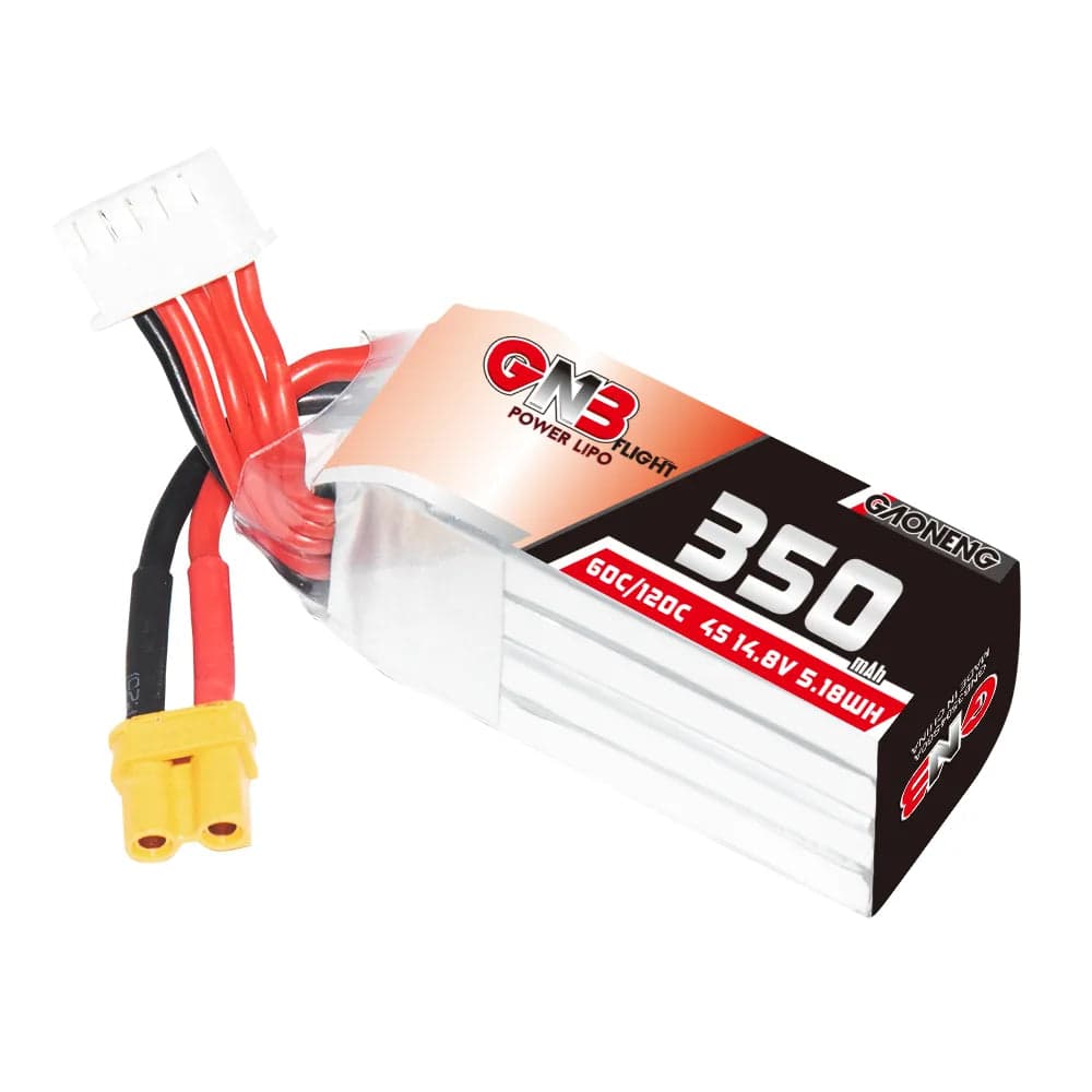 GAONENG GNB 4S 14.8V 350mAh 60C XT30 LiPo Battery [DG] for fpv drones 2