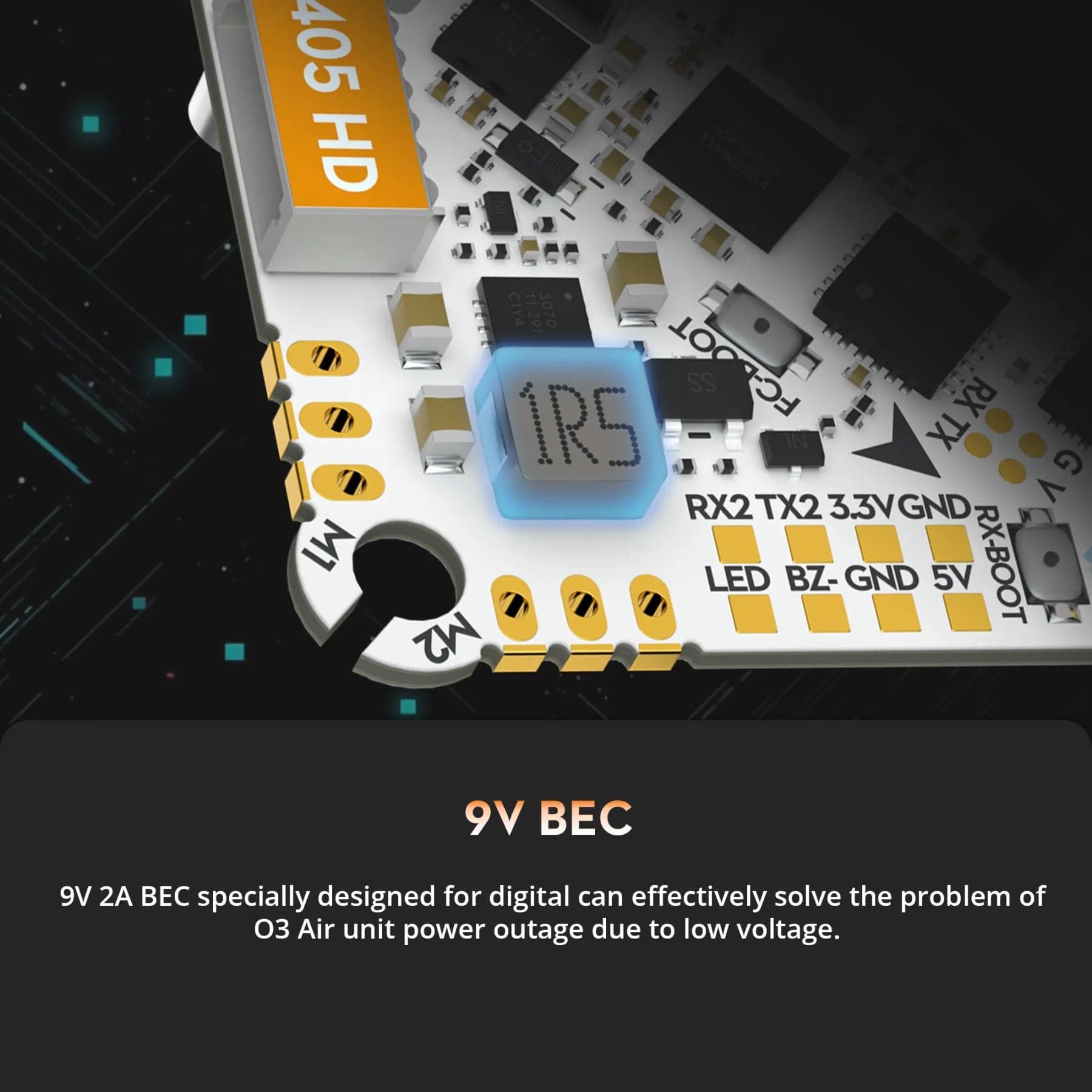 GOKU F405 HD 1-2S 12A ELRS 2.4g AIO V2 (ICM42688) for fpv drones 9