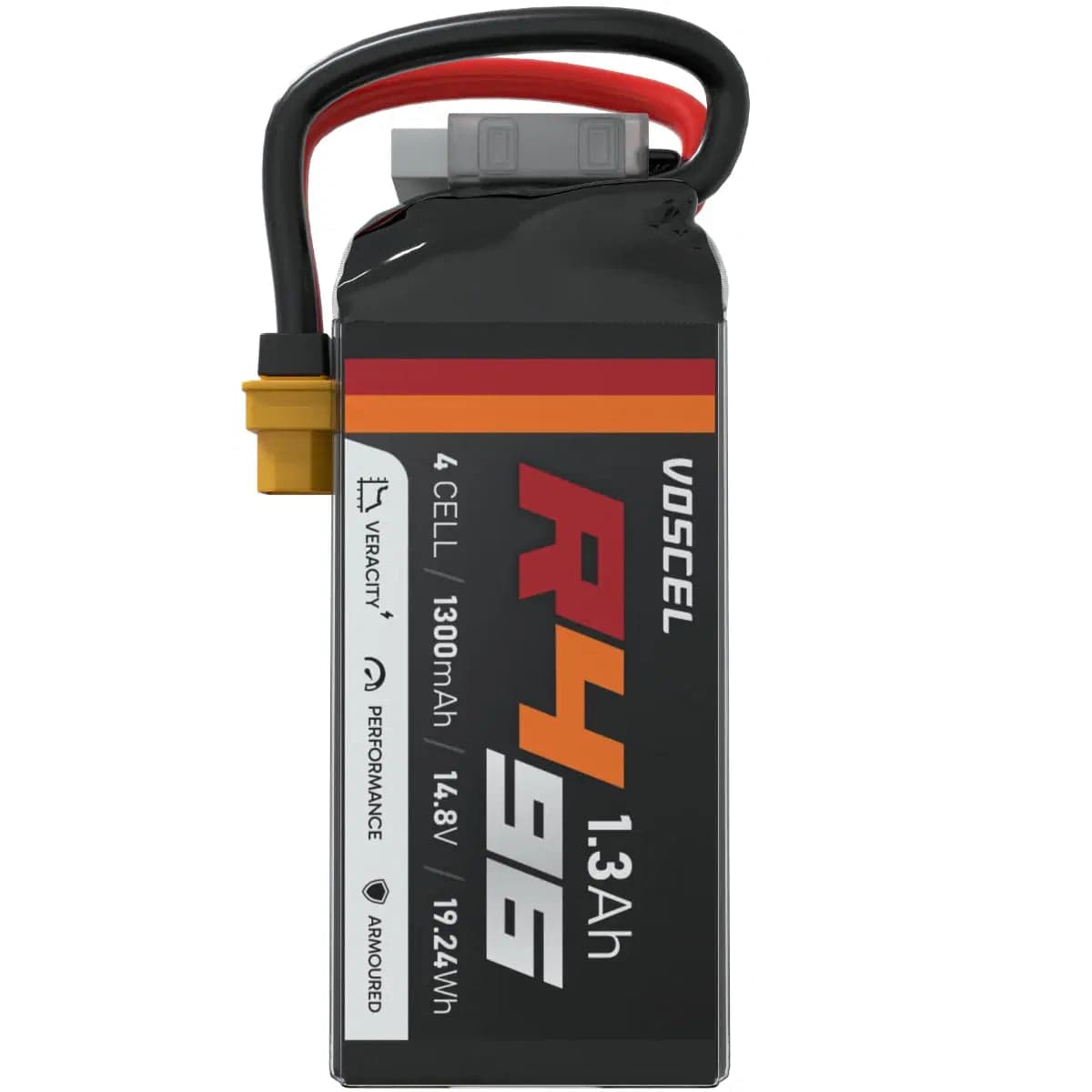 Voscel R496 1300mAh 4S 96C 14.8V 19.24Wh Battery with XT60 for fpv drones 2