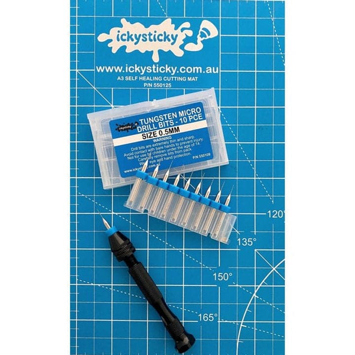 TUNGSTEN MICRO DRILL BITS SINGLE SIZE PACK for fpv drones 4