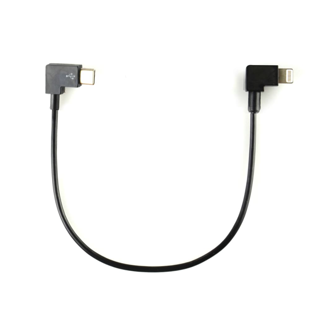 USB Type C 90º naar Lightning 90º Kabel - 30cm for fpv drones