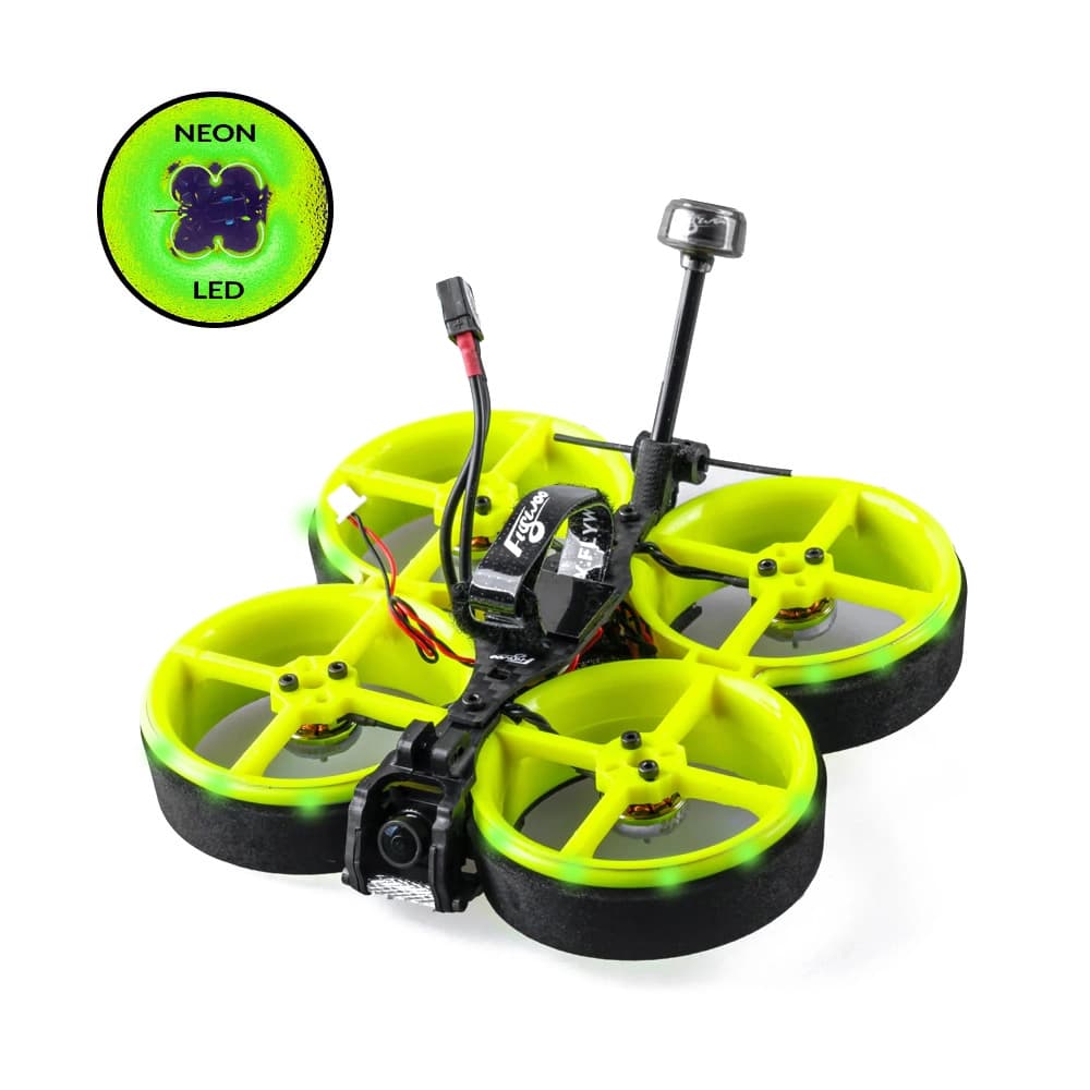Flywoo CineRace20 V2 Neon LED 2" 4S Analog Pro CineWhoop w/ Caddx Baby Ratel V2  for fpv drones 1