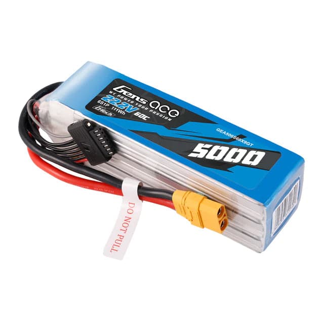 Gens Ace G-Tech 5000mAh 22.2V 60C 6S1P XT90 LIPO Battery Pack for fpv drones 1