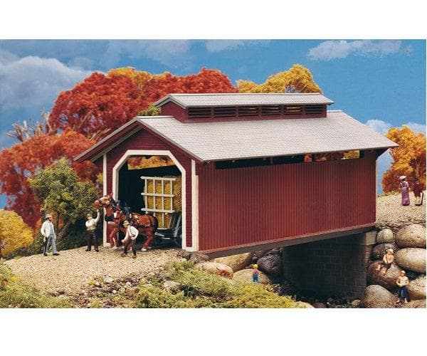 Walthers 933-3652 Cornerstone HO Scale Willow Glen Covered Bridge Plastic Kit for fpv drones