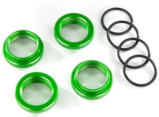 Traxxas Spring Retainer (Adjuster) Green Anodized Aluminum Shocks (4) Maxx for fpv drones