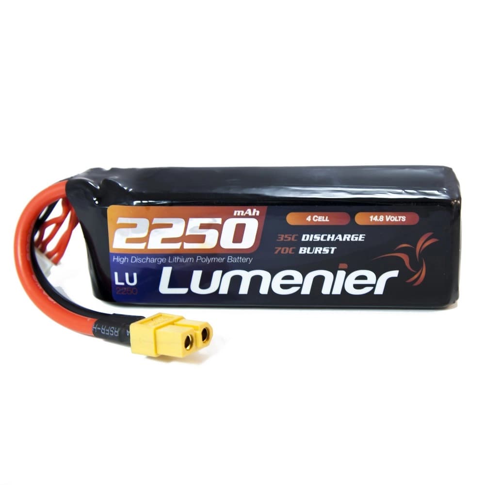 Lumenier 2250mAh 4s 35c Lipo Battery - 14.8 Volt (4 Cell) for fpv drones 2