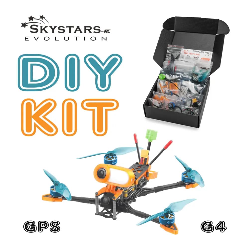 SkyStars G4 Long Range 4" ARF Drone Kit w/ GPS - 4S - 5.8 for fpv drones