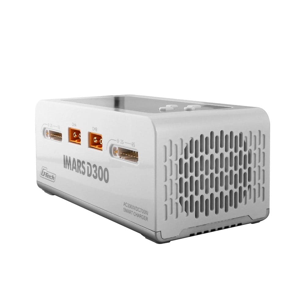 Gens Ace iMars D300 G-Tech AC/DC 300W/700W 1-6S 16A LiPo Charger - White - XT60 for fpv drones 3