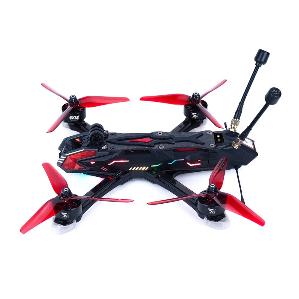 AxisFlying Manta 5 Pro Squashed X DJI O3 DIY 34 LED 6S GPS High Performance Cinematic/Freestyle FPV Drone - Choose Version for fpv drones 2