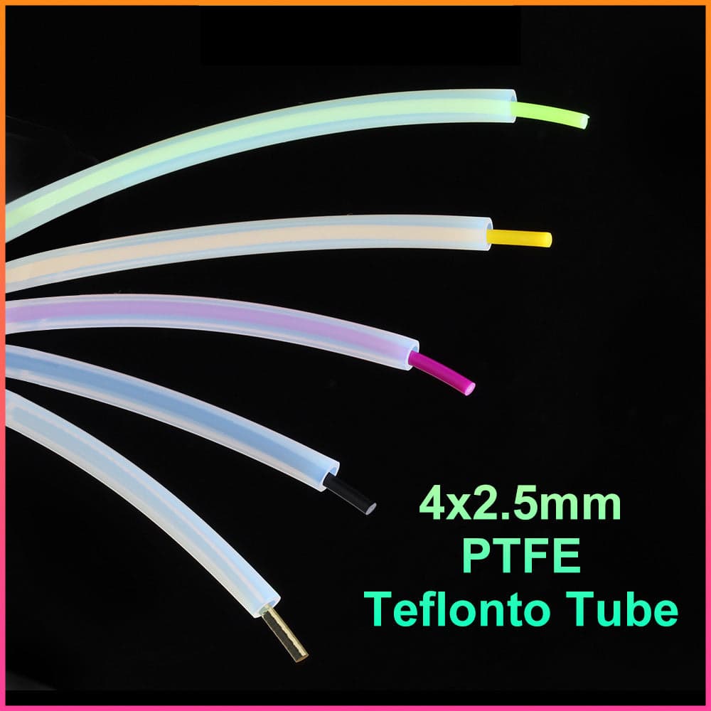 Bowden PTFE ID2.5mm OD4mm Tubing For 3D Printers 100mm for fpv drones 1