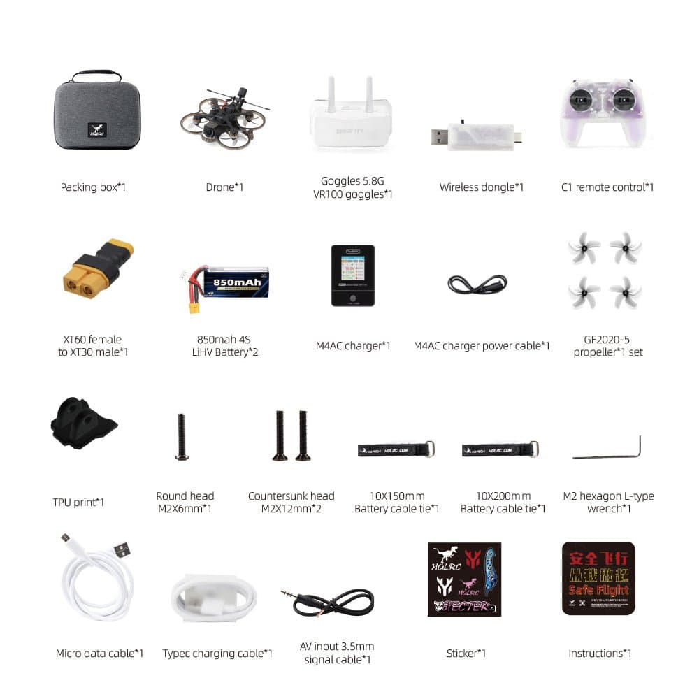 HGLRC Talon 2-inch entry-level RTF Set for fpv drones 2