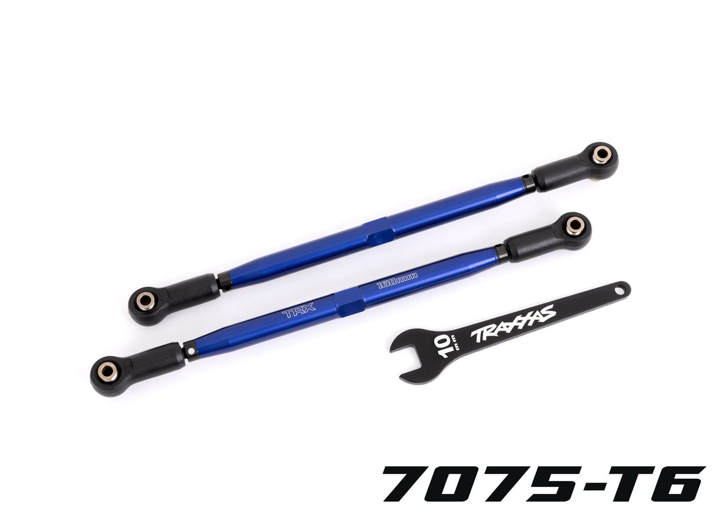 Traxxas 7897X Blue188 mm WideMaxx TUBES Aluminum Toe Links X-Maxx XRT for fpv drones