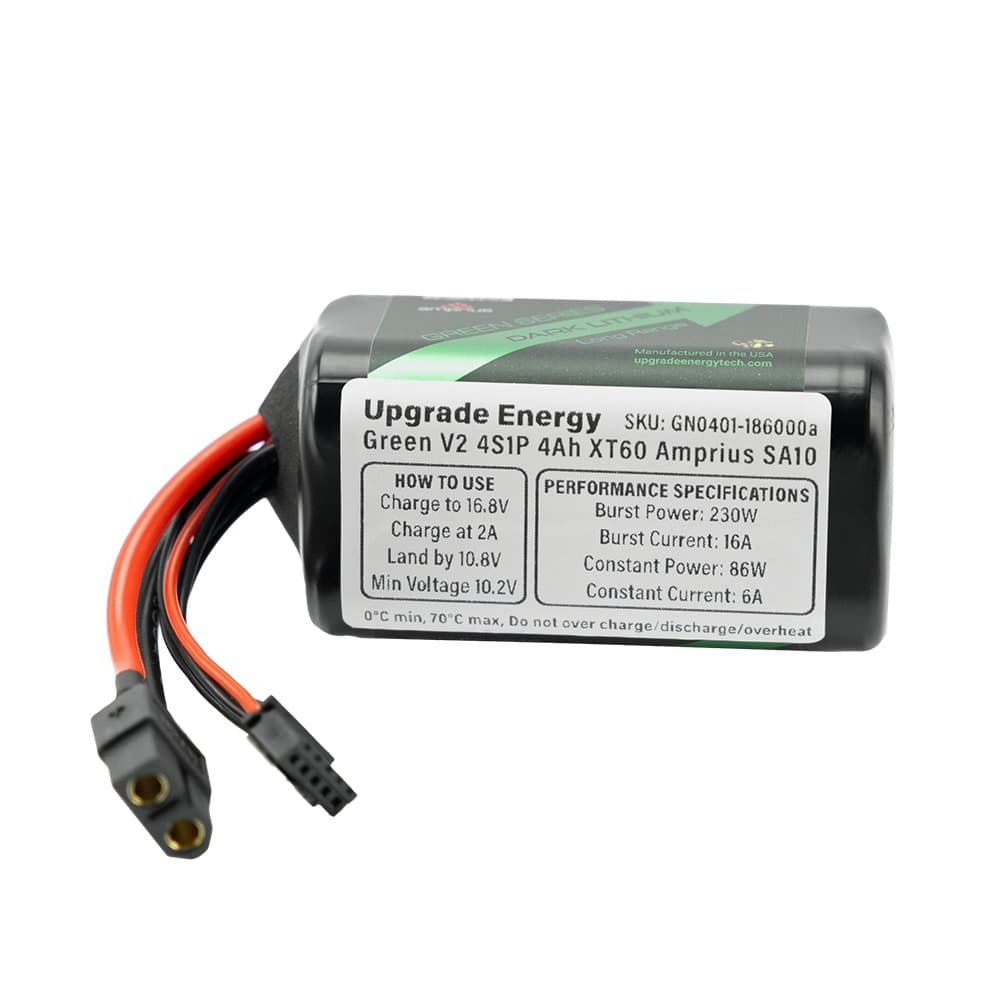 Upgrade Energy Green V2 4000mAh 4S Amprius Li-ion Battery - XT60 - 3.5 - Green for fpv drones 3