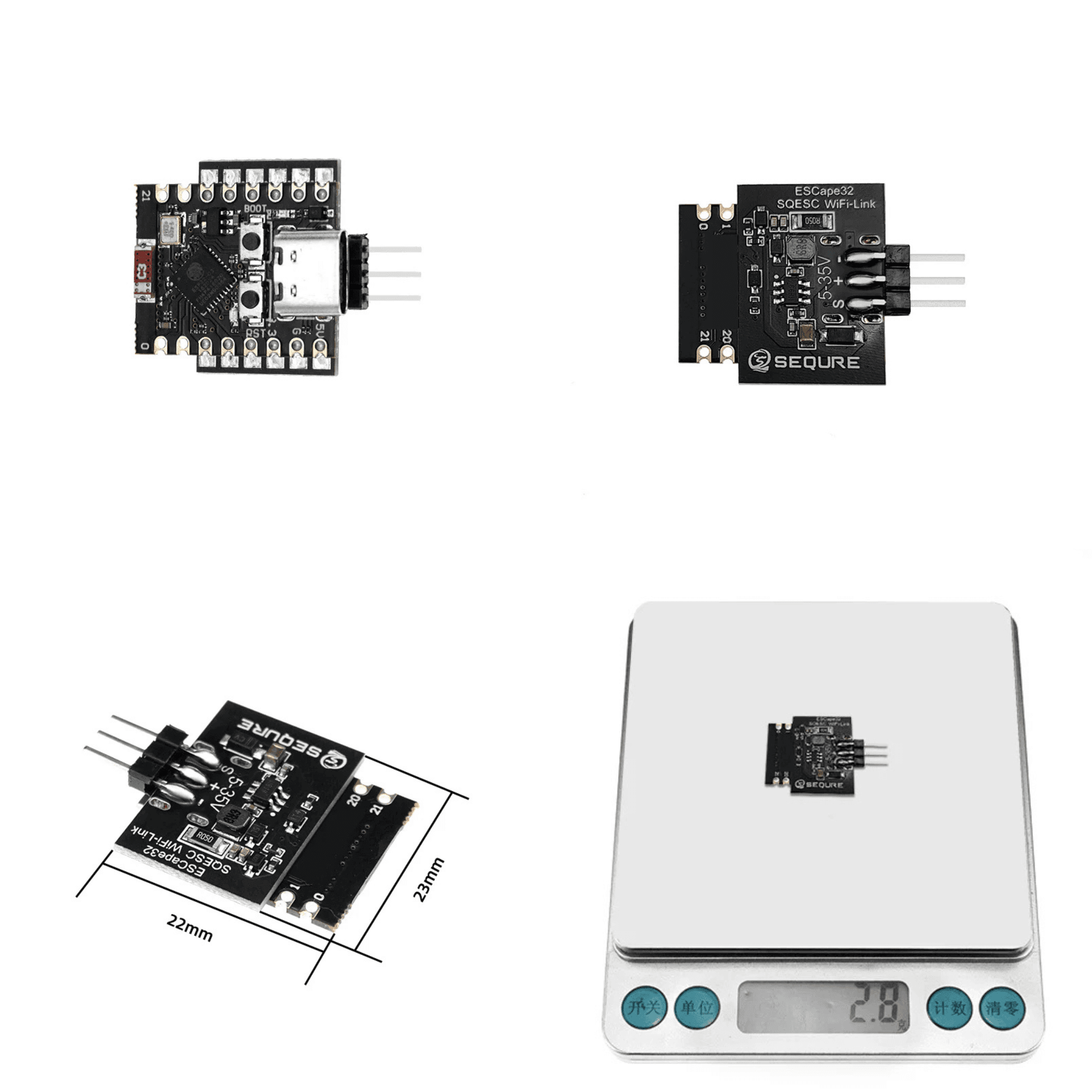 SEQURE WiFi-Link ESC-Link SQESC ESCape32/AM32&BLHeli_32 ESC Programmer for fpv drones 1