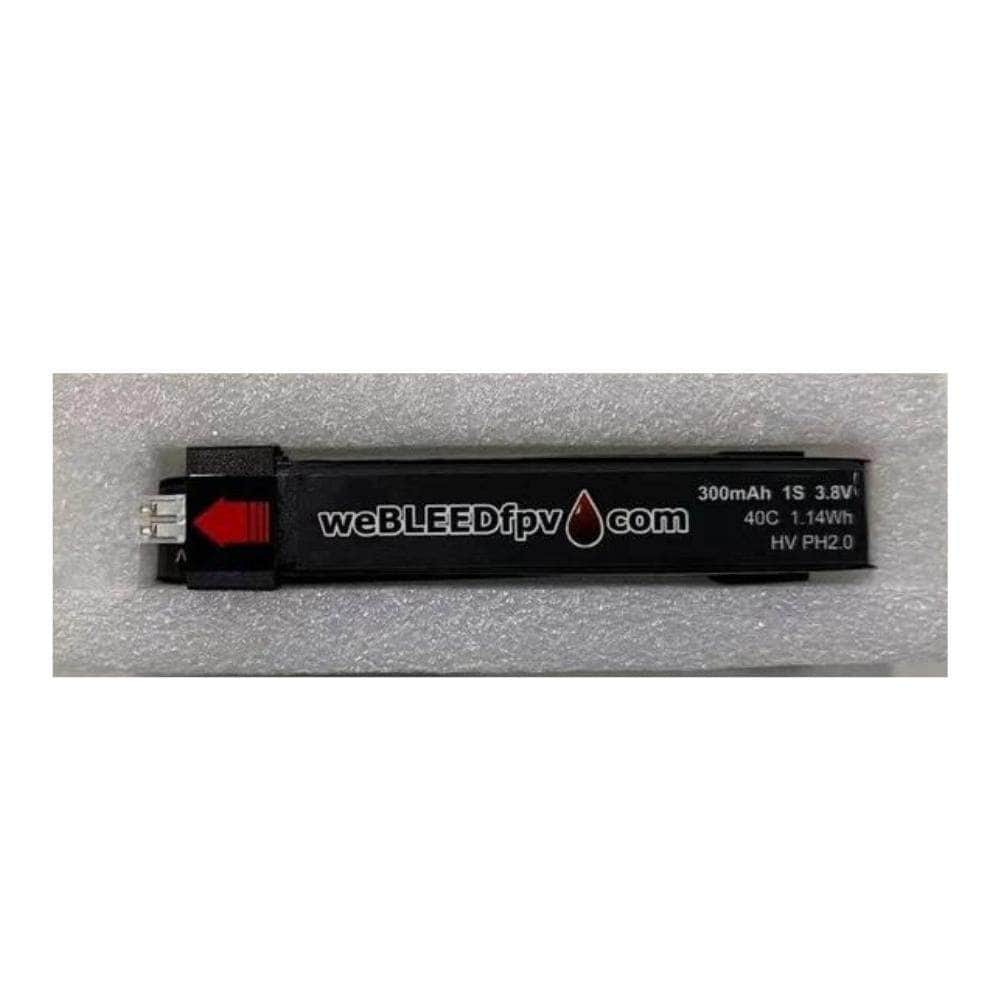 weBLEEDfpv 300mAh 1S LiPo Batteries - (Choose Style Plug) for fpv drones 3