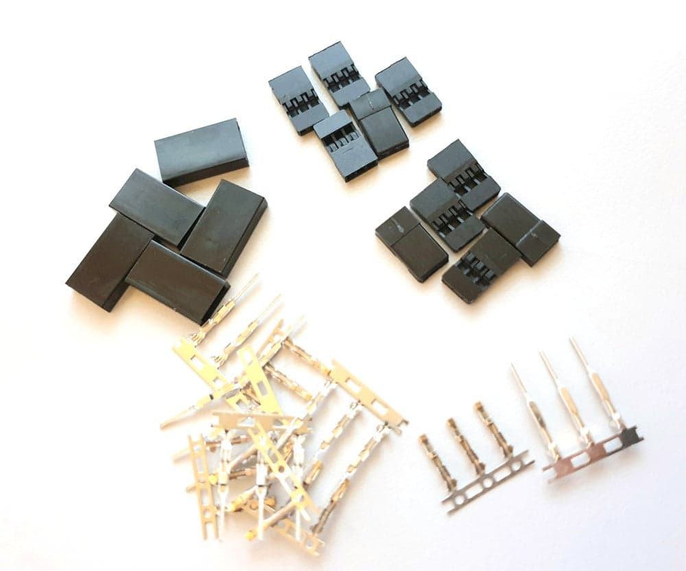 5 pair Servo connectors - Crimp your own connectors for fpv drones