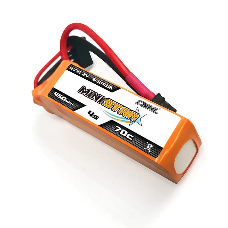 CNHL Ministar 450mAh 15.2V 4S 70C Lipo Battery XT30 (pack of 3) for fpv drones 4