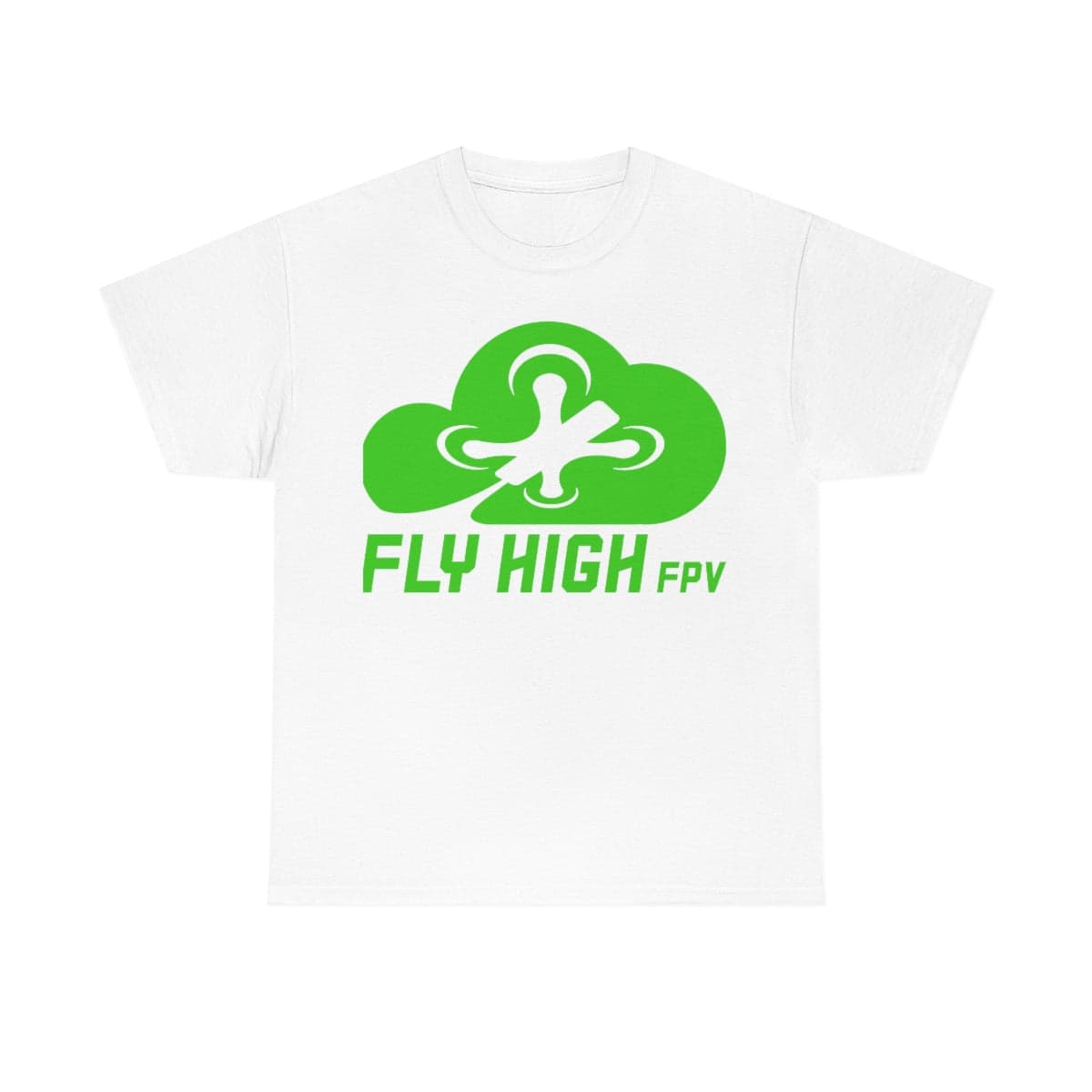 Fly High FPVTee - Green Logo for fpv drones 182