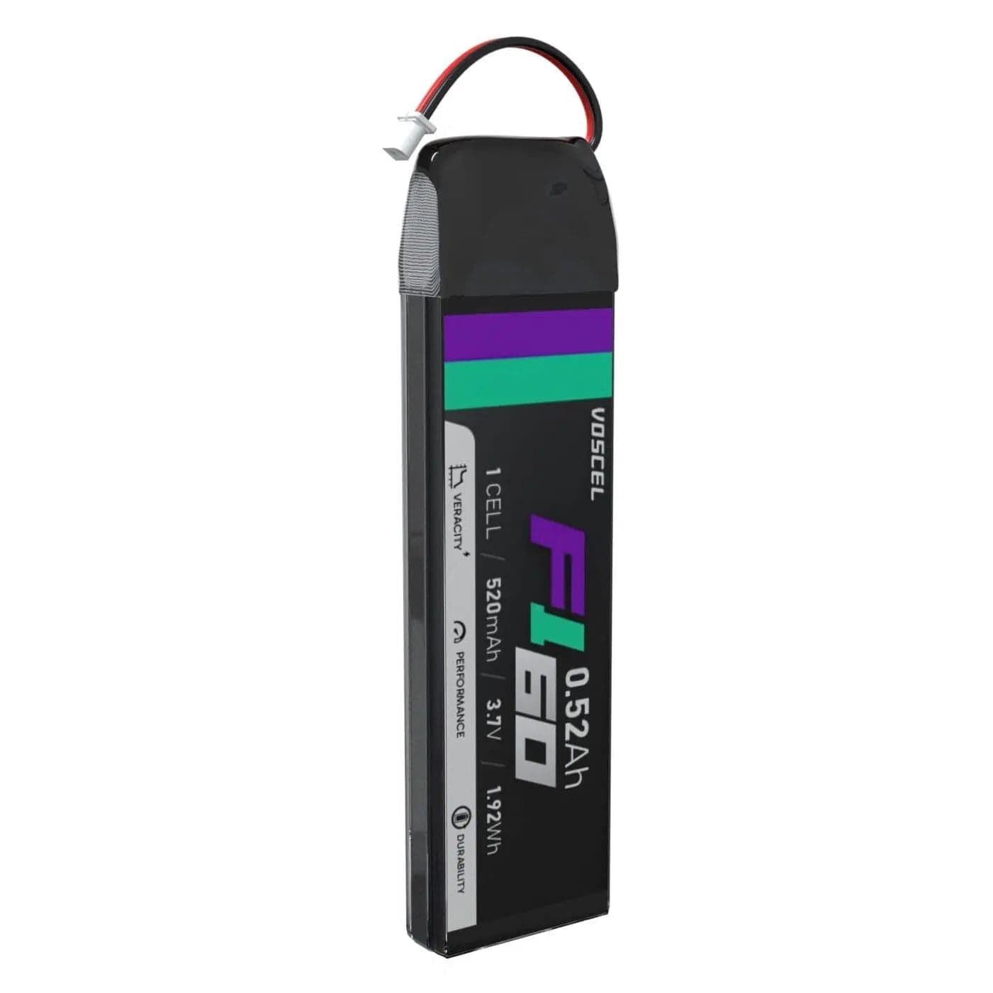 Voscel F160 520mAh 1S 60C 3.7V 1.92Wh Battery with BT2.0 for fpv drones
