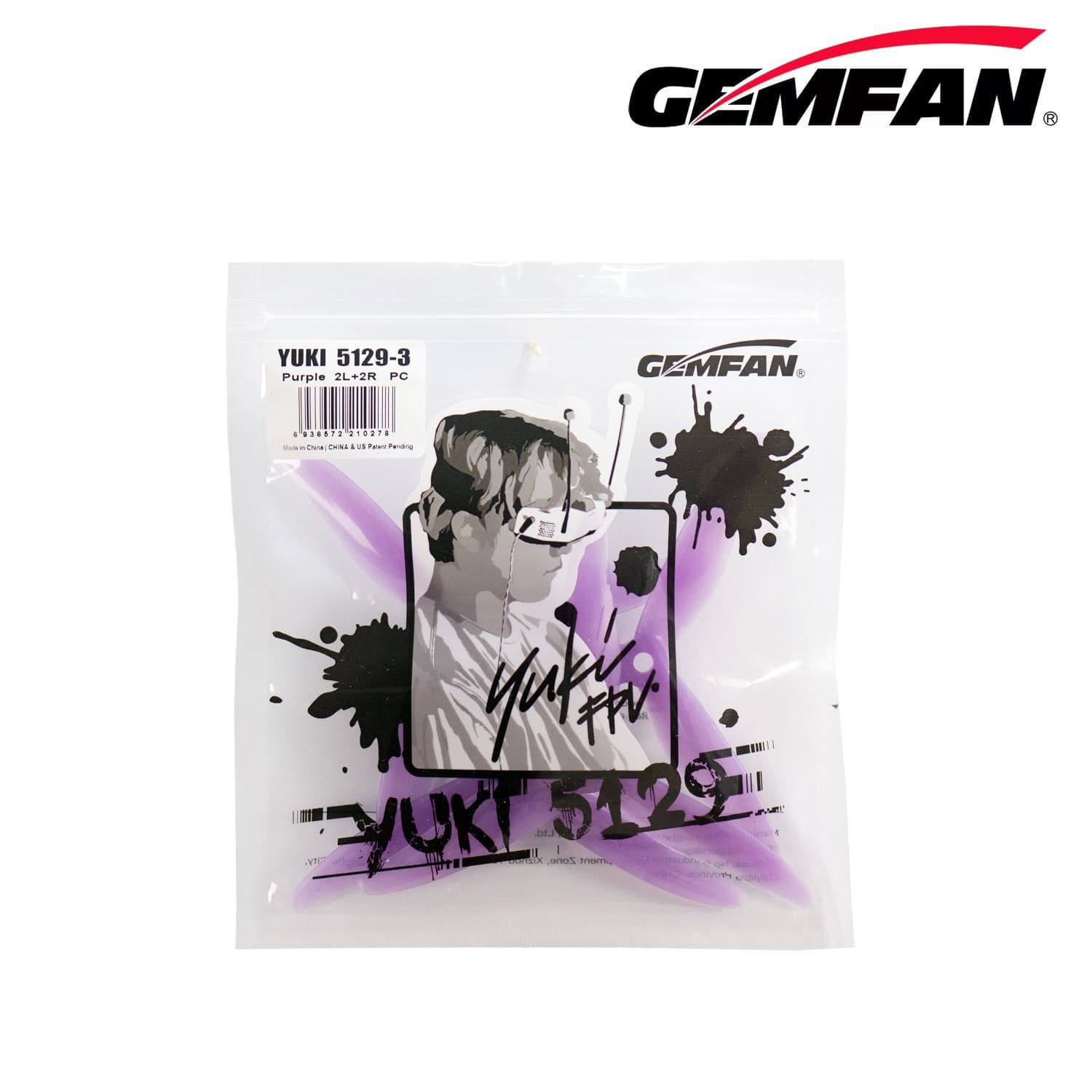 Gemfan Yuki 5129 3-Blade Prop for fpv drones 5