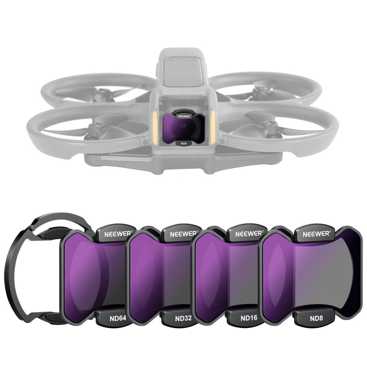 Magnetic ND Filter Set with Magnetic Mount Adapter for DJI Avata 2 for fpv drones