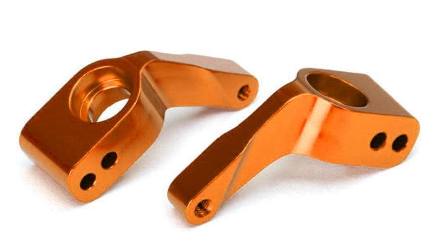 Traxxas Stub Axle Carriers (2) 6061-T6 Aluminum Orange-anodized Rustler Stampede for fpv drones