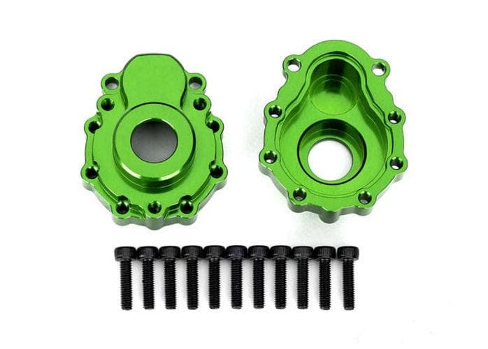 Traxxas 8251G Portal Housings Outer 6061-T6 Aluminum Green-anodized (2) TRX-4 for fpv drones