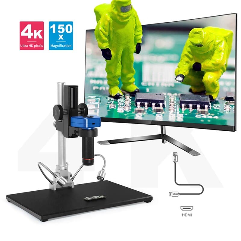 Andonstar AD1605 4K HDMI FHD Digital Microscope HDMI/USB 150X Camera Set For Phone PCB SMD CPU Soldering Watch camera Repair for fpv drones 2