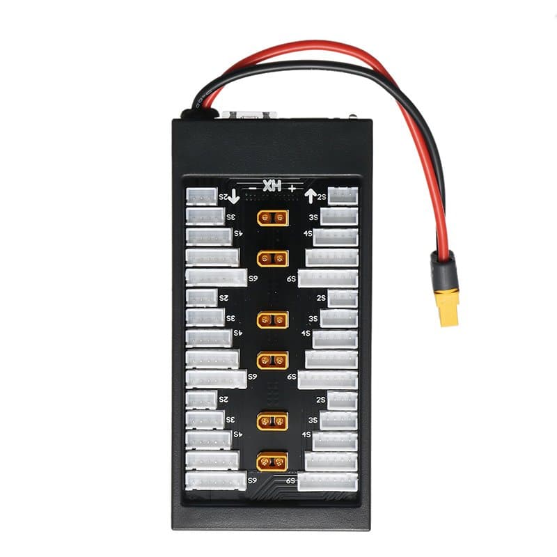 RCTech Parallel Charging Board 6 Fach XT30 mit XT60 Input for fpv drones 1