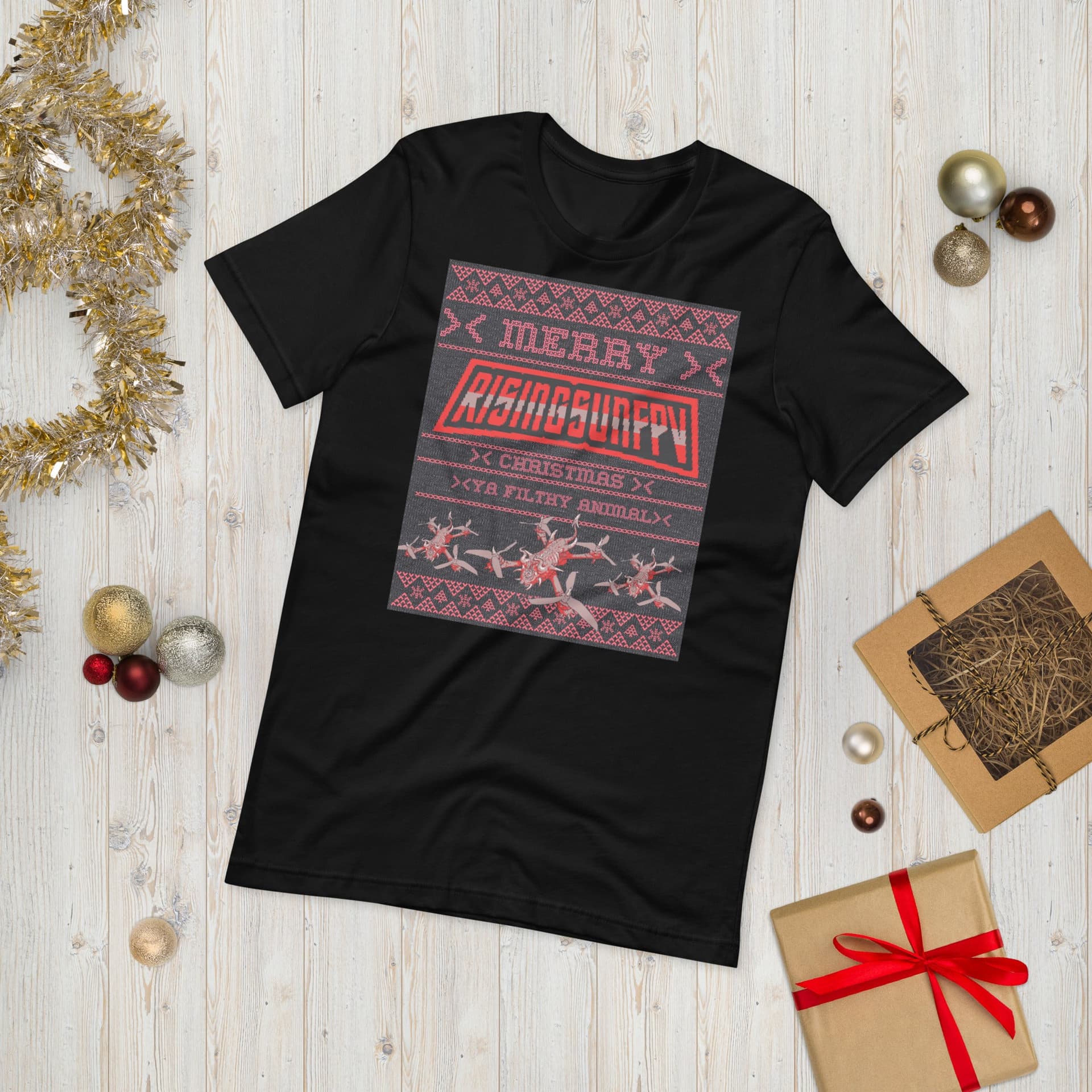 YA FILTHY ANIMAL XMAS T-SHIRT for fpv drones