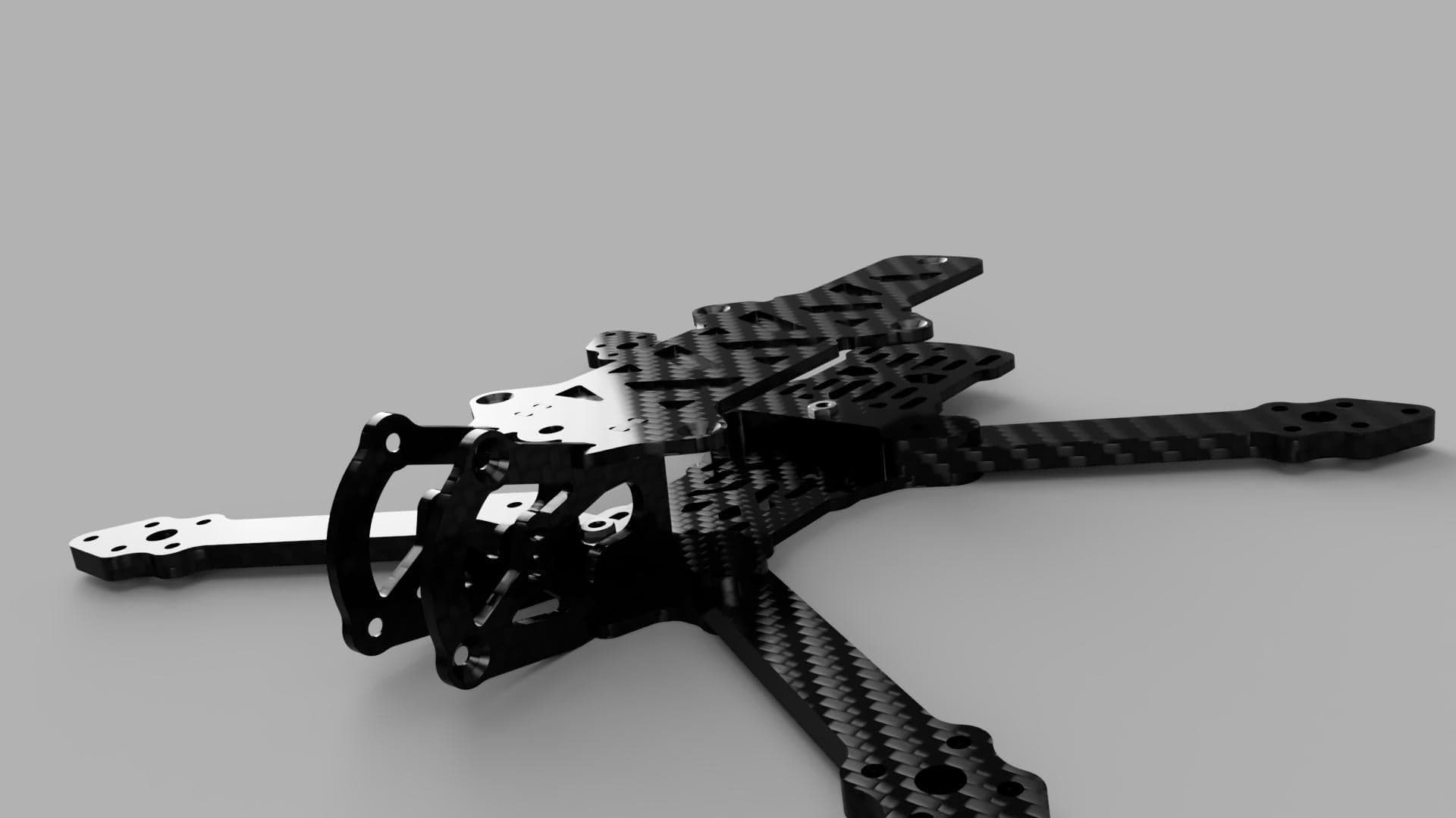 Ummagawd Moongoat Frame Kit - DJI O3 Compatible for fpv drones 2
