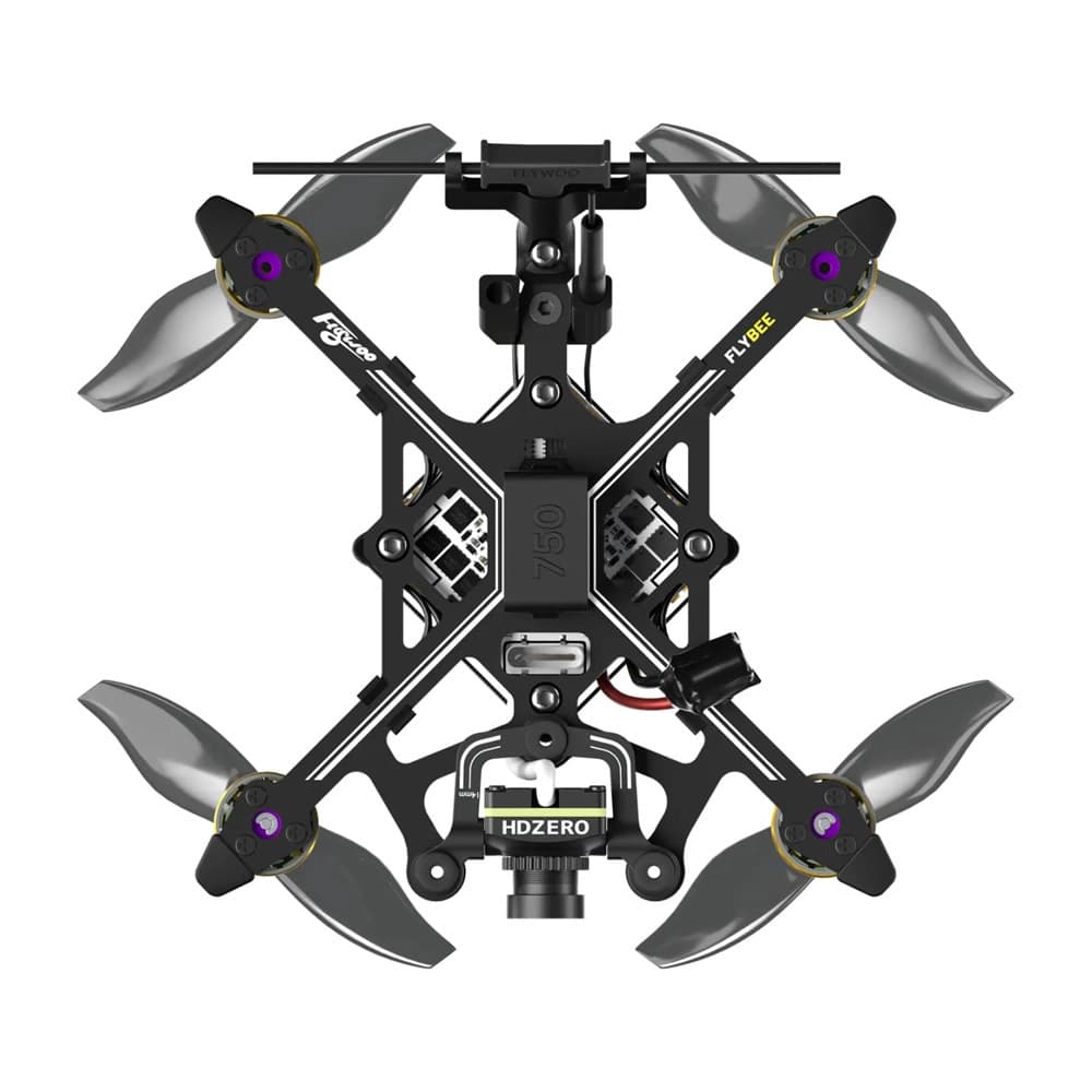 Flywoo Flybee 20 2" Drone HD w/ HDZero RunCam Nano V3 - 2S - TBS Crossfire - 4 - Black for fpv drones 3