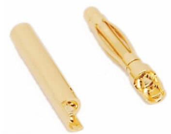 EMAX A-004 2.0mm Gold Bullet Banana Connector Plug For ESC Battery Motor for fpv drones