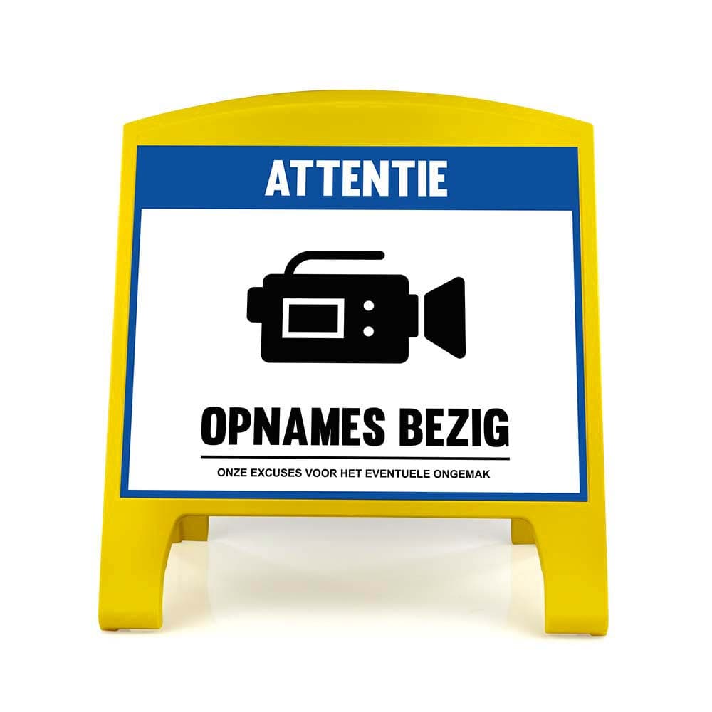 Warning Sign - Large - Opnames Bezig - Nederlands for fpv drones 2