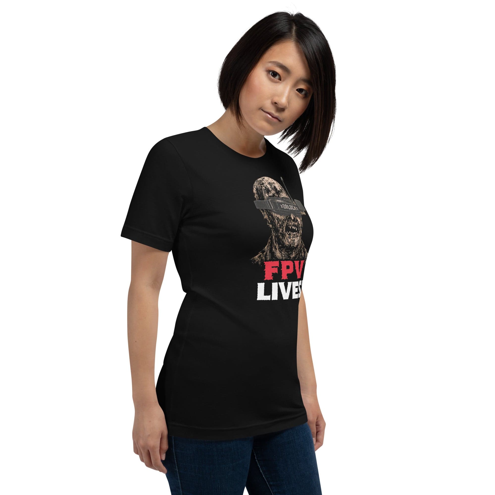 xORLOCKx "FPV LIVES" FPV Horror Tee for fpv drones 2