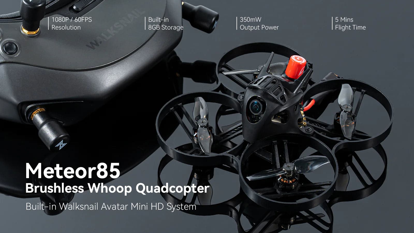 Meteor85 HD Walksnail Brushless Whoop Quadcopter for fpv drones 5