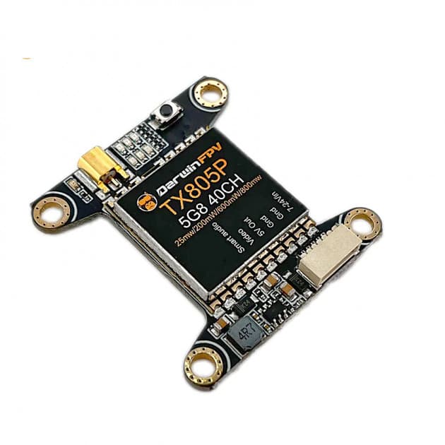 DarwinFPV TX805P 25-800mW Video Transmitter for Drones for fpv drones