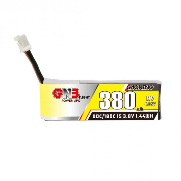 GNB 380mAh 1S 90C HV Lipo battery for fpv drones 1